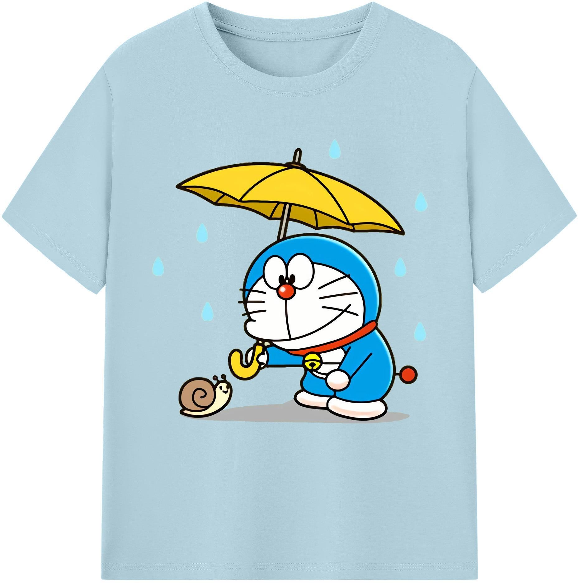 （画像用） ドラえもん Doraemon 綿100％半袖Tシャツ（フロントプリント）